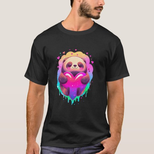 Sloth t featuring Kawaii Sloth Tシャツ (正面)