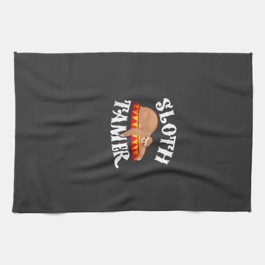 Sloth Tamer Circus Carnival Costume Lazy Sloths T- キッチンタオル (横)