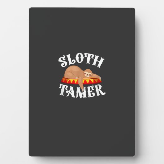 Sloth Tamer Circus Carnival Costume Lazy Sloths T- フォトプラーク (正面)