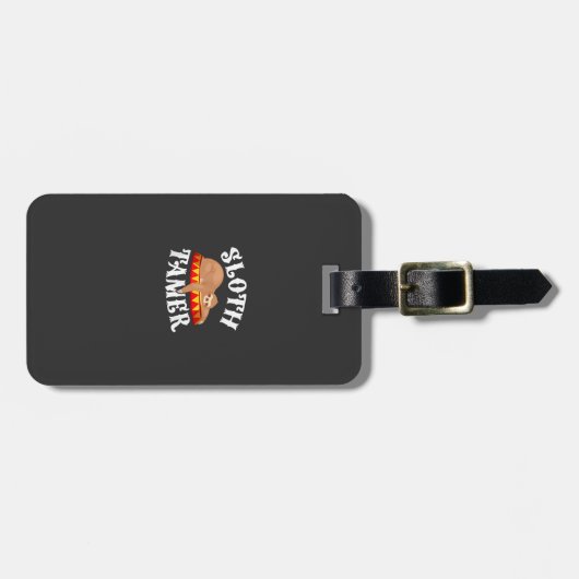 Sloth Tamer Circus Carnival Costume Lazy Sloths T- ラゲッジタグ (正面横)