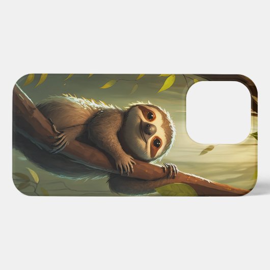 Sloth-tastic携帯電話のケースで落ち着いて iPhoneケース (裏面横)