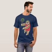 Sloth Tennis Tennis racket Sports Tシャツ (正面フル)