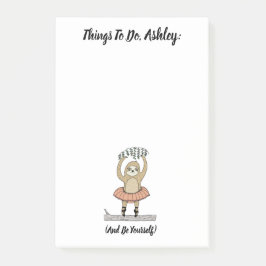 Sloth Toパーソナライズされた Doリストのメモ帳 ポストイット