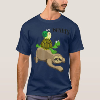 Sloth Turtle Snail Funny Running Team Gift T Tシャツ