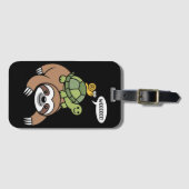 Sloth Turtle Snail Piggyback Animal Running Wild  ラゲッジタグ (正面横)