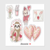 Sloth Valentine Setスタンプ シール (シート)