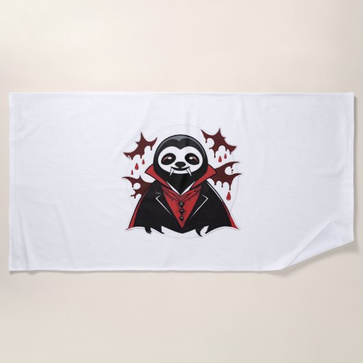 Sloth vampire Classic T-Shirt_1 ビーチタオル (正面)