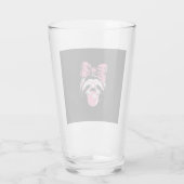 Sloth Wearing Glasses and Blowing Pink Bubble Gum  タンブラーグラス (裏面)
