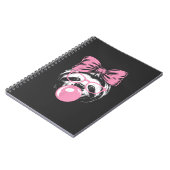 Sloth Wearing Glasses and Blowing Pink Bubble Gum  ノートブック (左側)