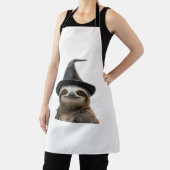 Sloth Wearing Halloween Witch Hat Classic T-Shirt エプロン (インサイチュ)
