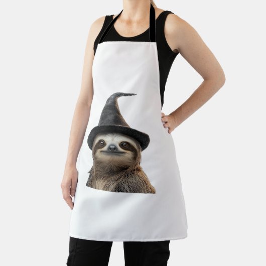 Sloth Wearing Halloween Witch Hat Classic T-Shirt エプロン (インサイチュ)
