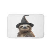 Sloth Wearing Halloween Witch Hat Classic T-Shirt バスマット (正面)
