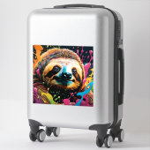 Sloth with splatters シール (スーツケース)