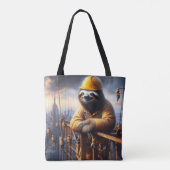 Sloth Working the High Steel トートバッグ (裏面)