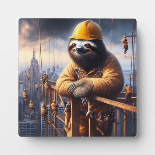 Sloth Working the High Steel フォトプラーク (正面)