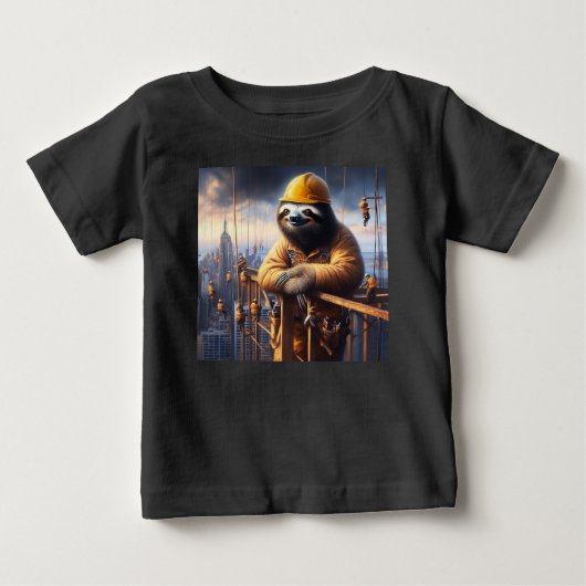 Sloth Working the High Steel ベビーTシャツ (正面)