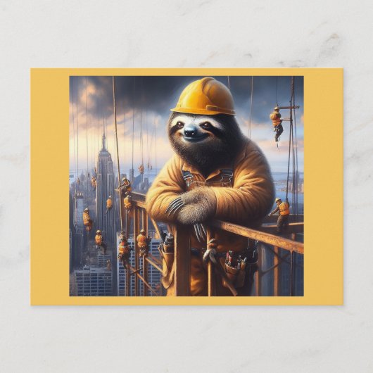 Sloth Working the High Steel ポストカード (正面)