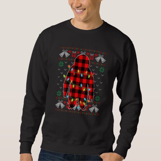 Sloth   Xmas Lights Ugly Christmas Sweater スウェットシャツ (正面)
