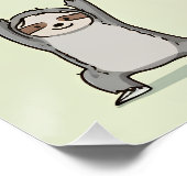 Sloth Yoga Grid ポスター (コーナー)