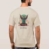 Sloth Yoga Tシャツ (裏面)