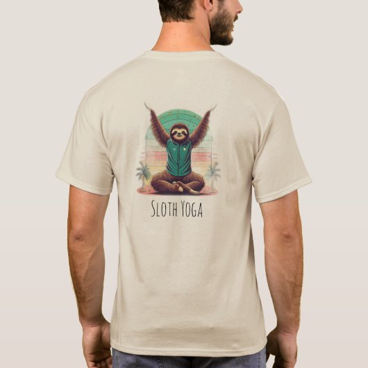 Sloth Yoga Tシャツ (裏面)
