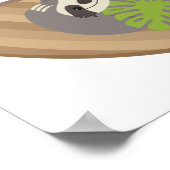 Slothsカスタム名パーソナライズされたポスター ポスター (角)