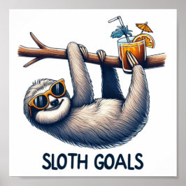 Slothsゴールデジタルダウンロード – DTFに最適 ポスター