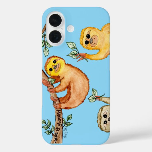 Sloths Say Slow Down Case-Mate iPhoneケース (裏面)
