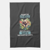 Sloths Sloth T-Shirt キッチンタオル (縦)