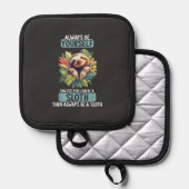 Sloths Sloth T-Shirt 鍋敷き (正面/裏面)