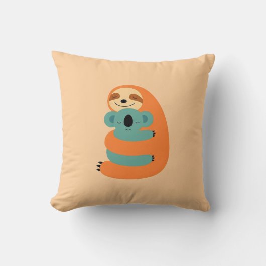 Sloth's Snuggle クッション (正面)