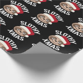 Slothyのクリスマスの怠惰のクリスマスの包装紙 ラッピングペーパー (角)