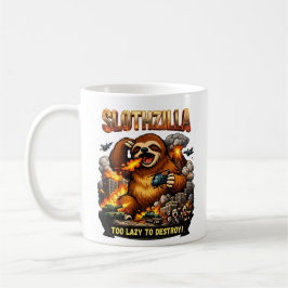 Slothzilla Too Lazy to Destroy,Funny Kaiju Monster コーヒーマグカップ