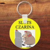 SLOTSプレーヤーのジョーク キーホルダー (正面)