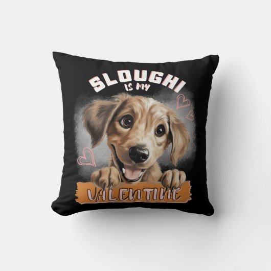 Sloughは私のバレンタインデー – バレンタインデースラウイ クッション (正面)