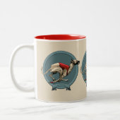 Sloughi Coursing ツートーンマグカップ (左)