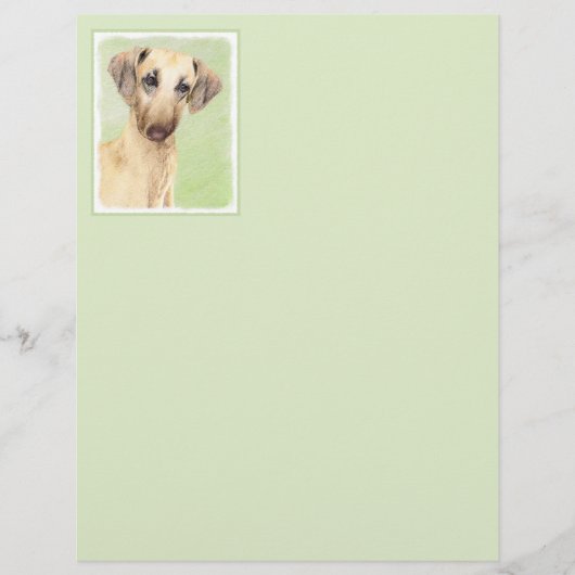 Sloughis Painting - Cute Original Dog Art (正面)