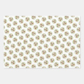 Slough's絵を描ゴールデンサンドかわいいオリジナルドッグアート ラッピングペーパーシート (正面2)