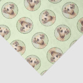 Slough's絵を描ゴールデンサンドかわいいオリジナルドッグアート 薄葉紙 (詳細)