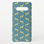 Slougi Arabian Greyhound Dog Pattern Samsung Galaxy S10 ケース<br><div class="desc">愛らしいSlough Arabian Greyhound Sighthound犬のパターン。</div>