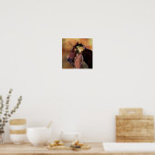 Slougi Hunter Lady Canvas Print ポスター (キッチン)