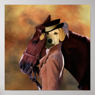 Slougi Hunter Lady Canvas Print ポスター