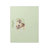 Slougis'絵画 - Cuteオリジナルドッグアートメモ帳 ノートパッド (回転)