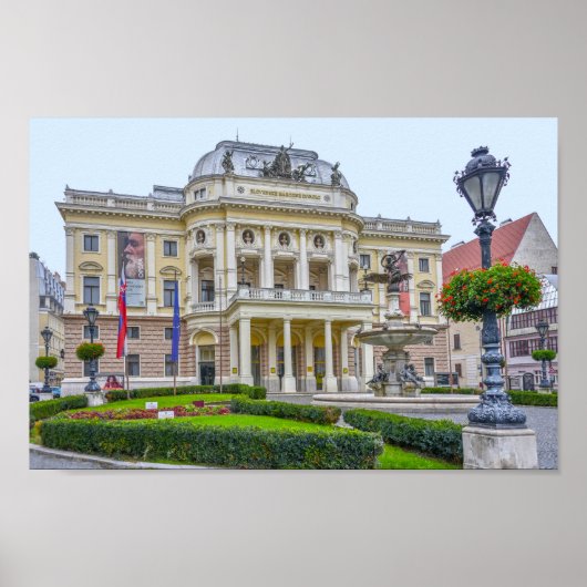 Slovak National Theatre, Bratislava, Slovakia ポスター (正面)