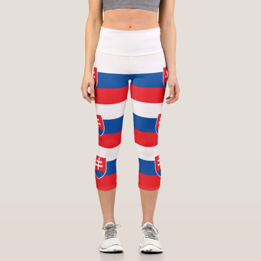 Slovakia Flag カプリレギンス (正面)