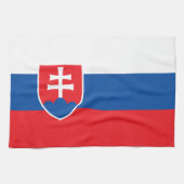 Slovakia Flag キッチンタオル (横)