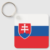 Slovakia Flag キーホルダー (正面)
