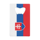 Slovakia Flag クレジットカード栓抜き (正面)