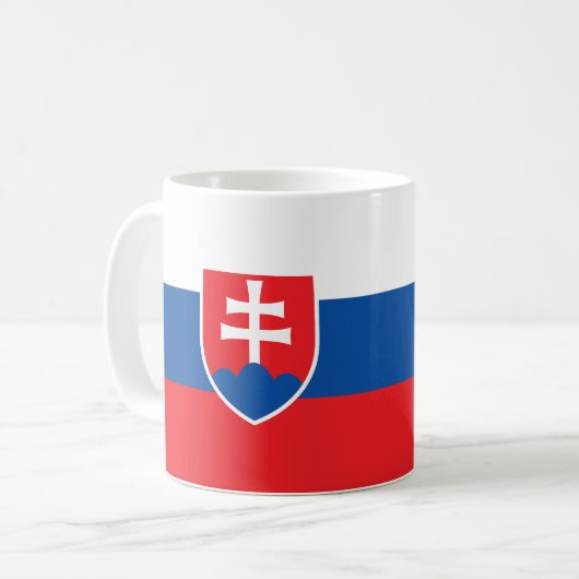 Slovakia Flag コーヒーマグカップ (正面左)