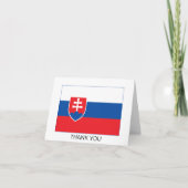Slovakia Flag サンキューカード (正面)